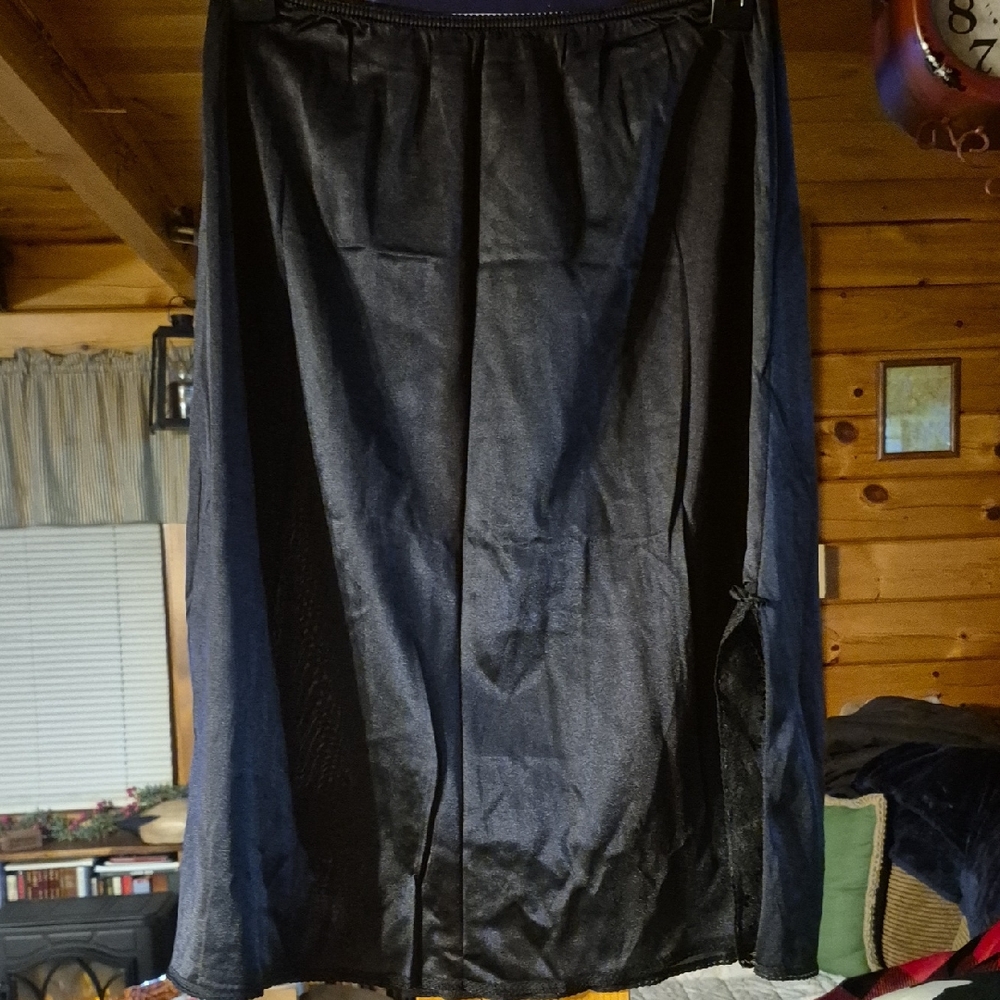 Sears Black Silky Slip